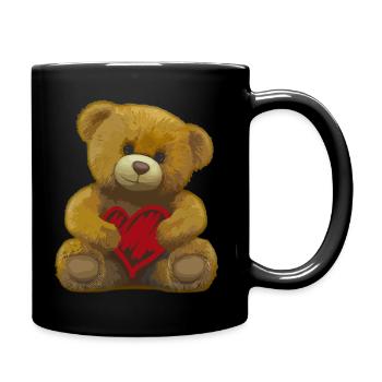 Teddy Bear Cute Love Explanation I Love You Gift - Full Colour Mug - black - Right