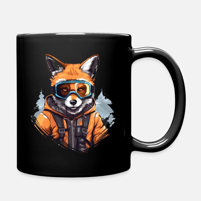 Le skieur - Mug uni - noir