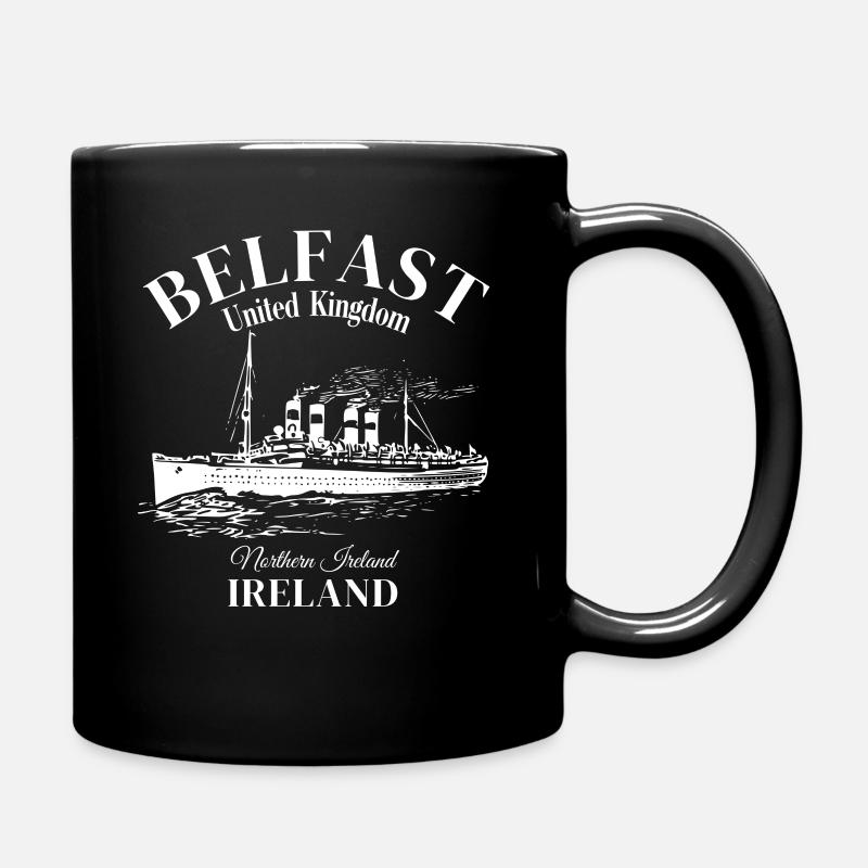 Belfast, Irlande du Nord, Royaume-Uni - Mug uni - noir
