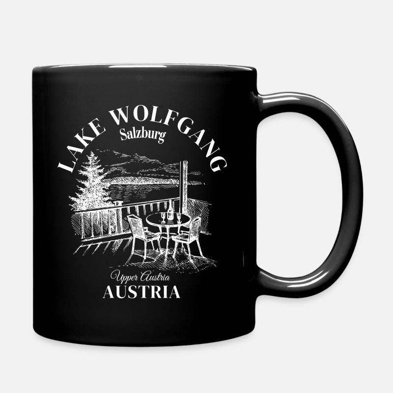 Lac Wolfgang, Autriche, Haute-Autriche - Mug uni - noir