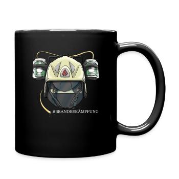 Brandbekämpfung 2 - Tasse einfarbig - Schwarz - Rechts