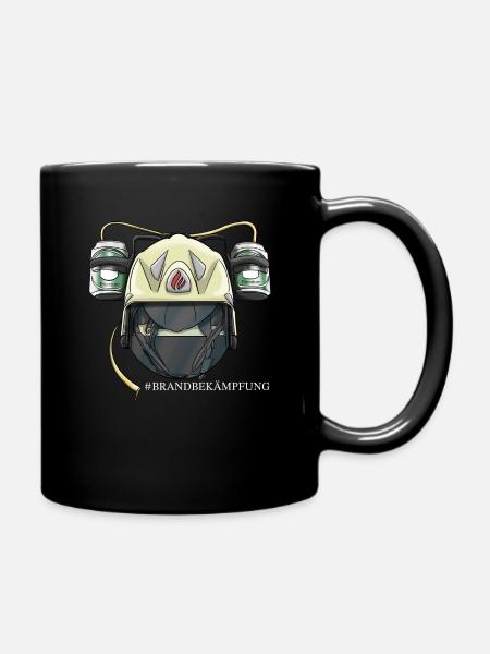 Brandbekämpfung 2 - Tasse einfarbig - Schwarz