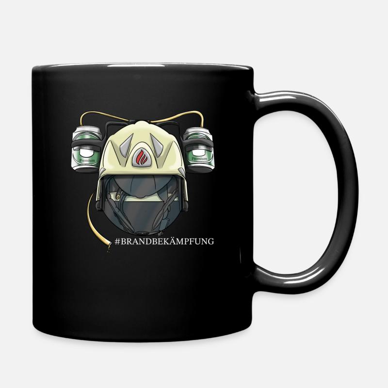 Brandbekämpfung 2 - Tasse einfarbig - Schwarz