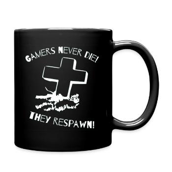 Les joueurs de chemise de jeu ne meurent jamais respawn - Mug uni - noir - Droite