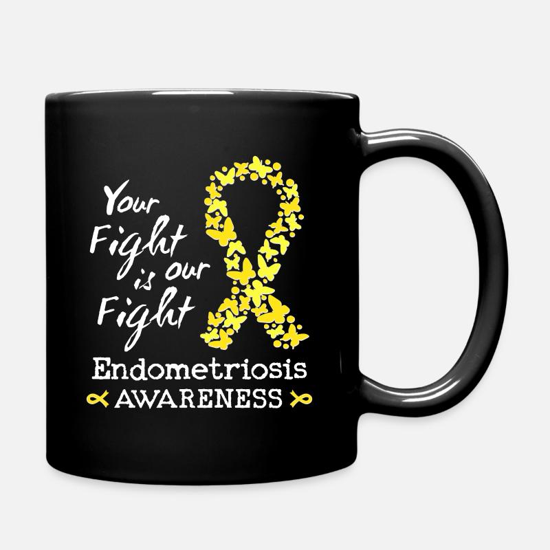 Votre combat est notre combat contre l’endométriose - Mug uni - noir