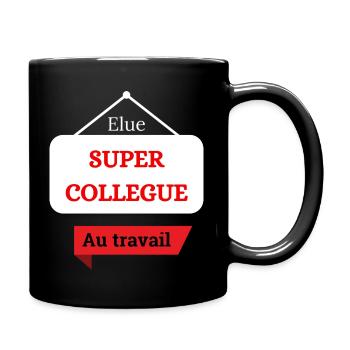 Elected super co-worker - Full Colour Mug - black - Right