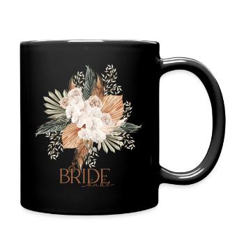 Braut - Tasse einfarbig - Schwarz - Rechts
