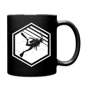 Diving Women's Scuba Diver Scuba Diving - Full Colour Mug - black - Right