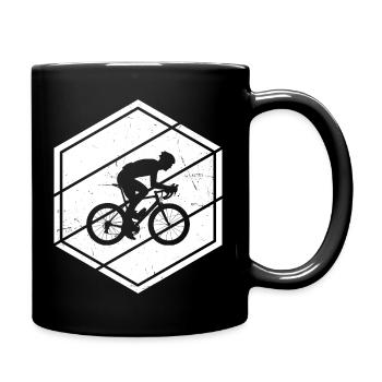 Herren Rennradfahrer Rennrad Rennradfahren - Tasse einfarbig - Schwarz - Rechts