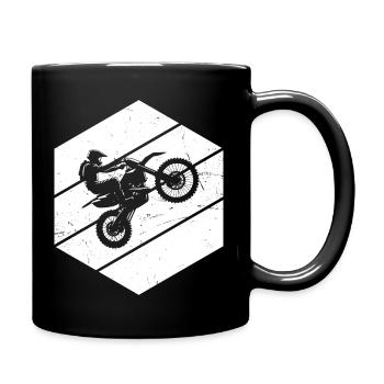 Freestyle Motocross Supermoto Men's Motocross - Full Colour Mug - black - Right