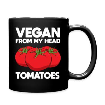 Lustiger Veganer Veganer Aktivist - Tasse einfarbig - Schwarz - Rechts