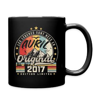April 2017 Birthday Gift April 2017 April - Full Colour Mug - black - Right