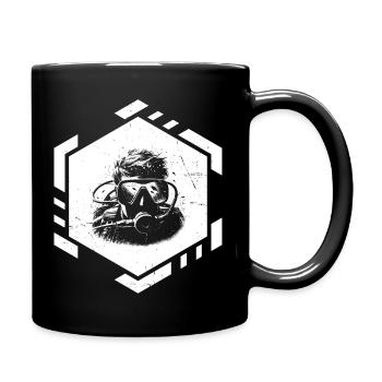 Plongée Femme Plongeur Plongée sous-marine Plongée - Mug uni - noir - Droite