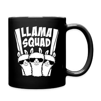 Lunettes de soleil drôle Llama Squad Alpaga Cool Family - Mug uni - noir - Droite