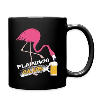 Flamingo Club - Tasse einfarbig - Schwarz - Rechts
