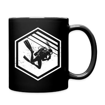Plongée en apnée Scuba Diver Scuba Diver pour hommes - Mug uni - noir - Droite