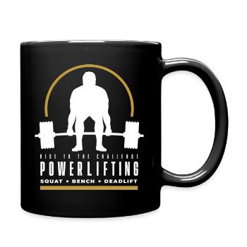 Powerlifting | Deadlift | Gym | Workout - Full Colour Mug - black - Right