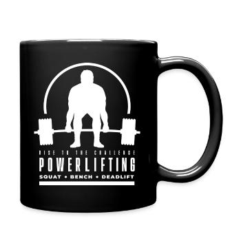 Powerlifting | Gym | Deadlift | Workout - Full Colour Mug - black - Right