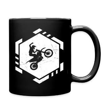 Dirt Bike Women's Supermoto Dirt Biker Dirt Bike - Full Colour Mug - black - Right