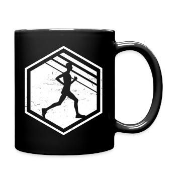 Jogging de course à pied pour femme Jogging de fitness pour homme - Mug uni - noir - Droite