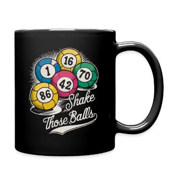 Shake those balls - Full Colour Mug - black - Right