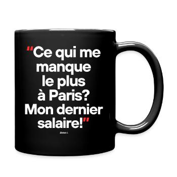 Citation célèbre footballeur - Mug uni - noir - Droite