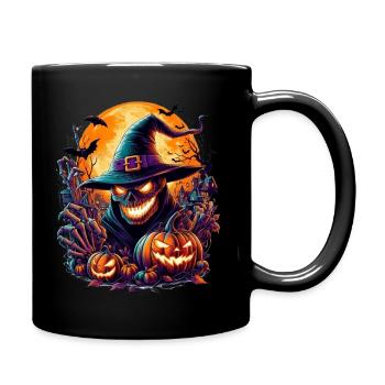 Halloween-1 - Tasse einfarbig - Schwarz - Rechts