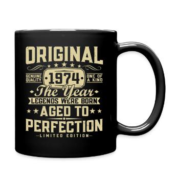 Original 1974 Vintage Vintage Rétro Anniversaire - Mug uni - noir - Droite