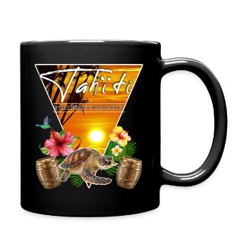 Tahiti Französisch-Polynesien Kolibri - Tasse einfarbig - Schwarz - Rechts