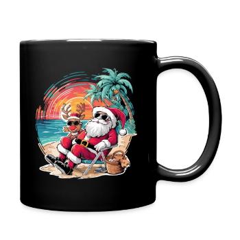 Noël en juillet - Mug uni - noir - Droite