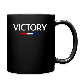 Sieg - Tasse einfarbig - Schwarz - Rechts