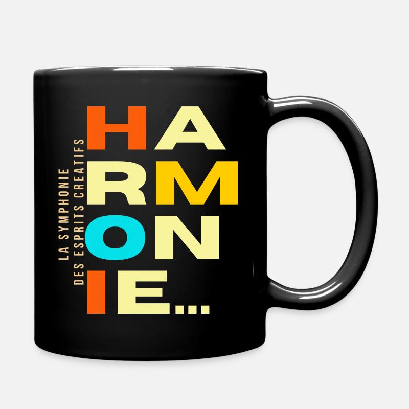 ''HARMONIE La symphonie des esprits créatifs'' - Mug uni - noir