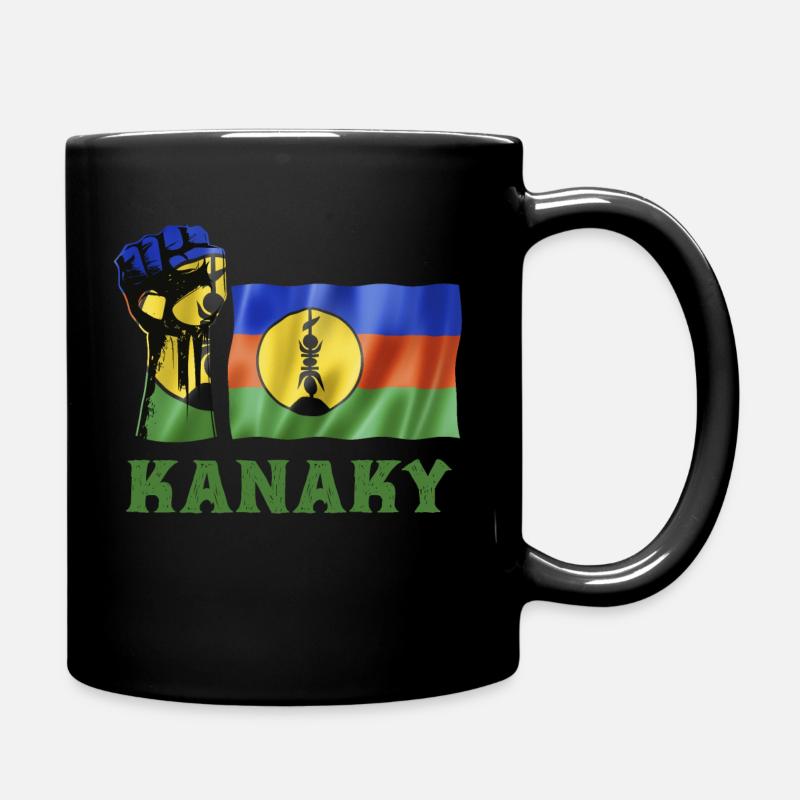 Kanaky Drapeau Nouvelle Calédonie Peuple Honneur - Mug uni - noir