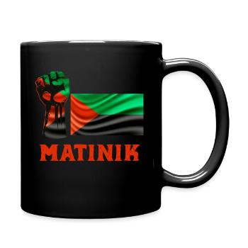 Drapeau Martinique Courage Honneur Et Respect - Mug uni - noir - Droite