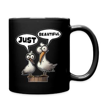 Mouette tout simplement belle - Mug uni - noir - Droite