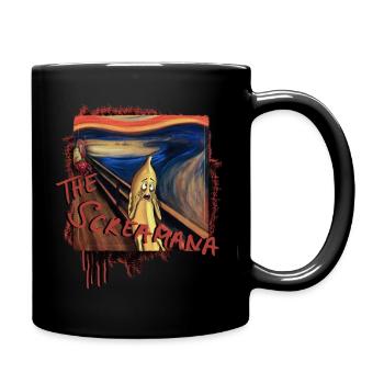"The Screamana" - Tasse einfarbig - Schwarz - Rechts