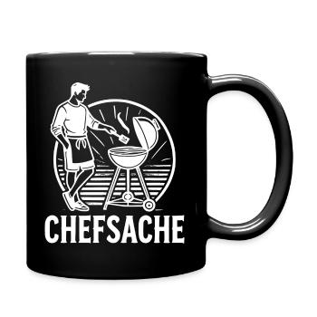 Grillen - Tasse einfarbig - Schwarz - Rechts