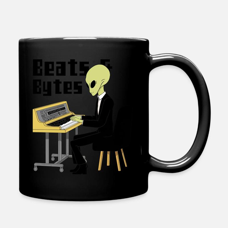 Alien Pianist - Tasse einfarbig - Schwarz