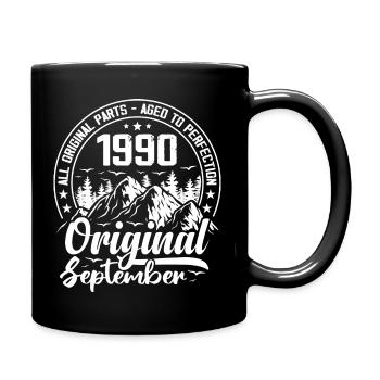 September 1990 Original:34 Years Anniversary Gift - Full Colour Mug - black - Right