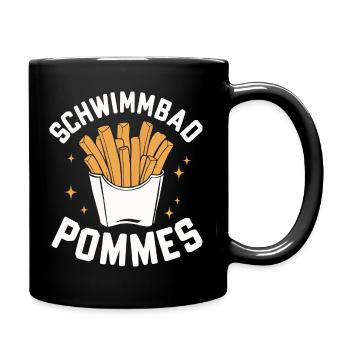 Frites, frites, restauration rapide - Mug uni - noir - Droite
