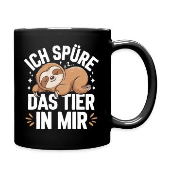 Sloth Sloths Animal Sleeping Lazy - Full Colour Mug - black - Right