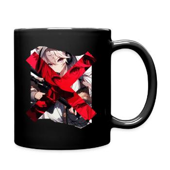 Never loose your Target - Tasse einfarbig - Schwarz - Rechts
