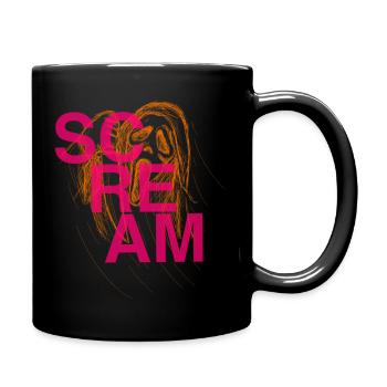 Halloween Scream - Full Colour Mug - black - Right