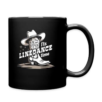 It's Linedance Time - Country Fan - Gift - Full Colour Mug - black - Right