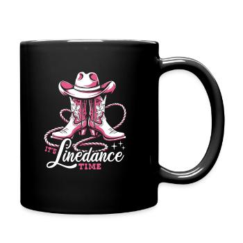 It's Linedance Time - Country Fan - Gift - Full Colour Mug - black - Right