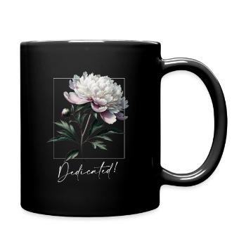 Bold Peony Blossom - Street Botanical Power - Tasse einfarbig - Schwarz - Rechts