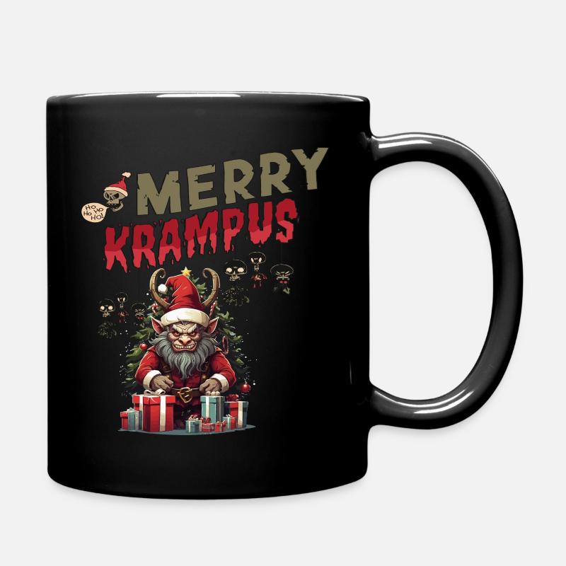 Merry Krampus - Tasse einfarbig - Schwarz