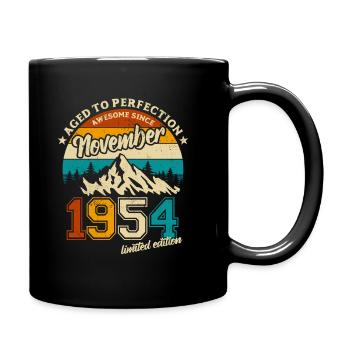 Édition limitée novembre 1954 Cadeau d’anniversaire - Mug uni - noir - Droite