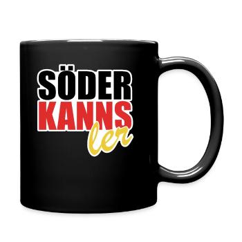 Söder kanns - Kanzler - Kanzlerkandidat - Tasse einfarbig - Schwarz - Rechts
