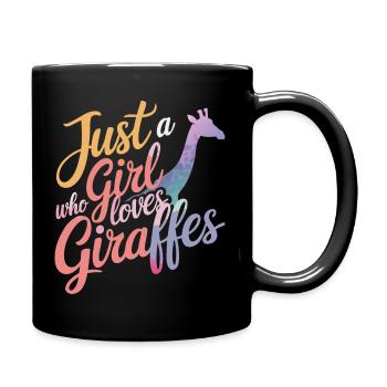 Giraffe Animal Africa Giraffes - Full Colour Mug - black - Right